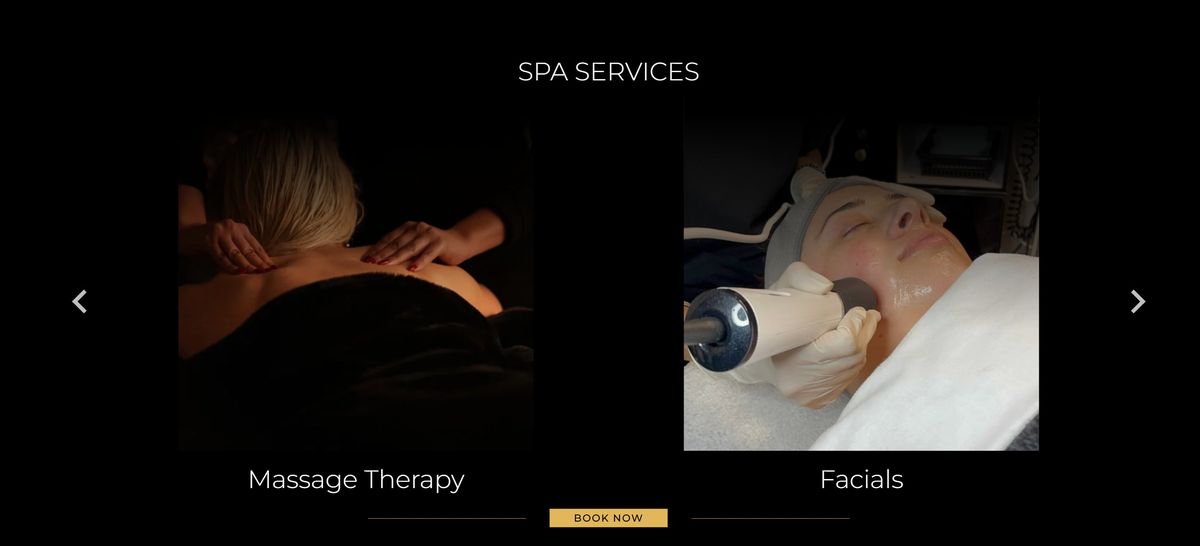Spa Services — Massage Therapy & Facials