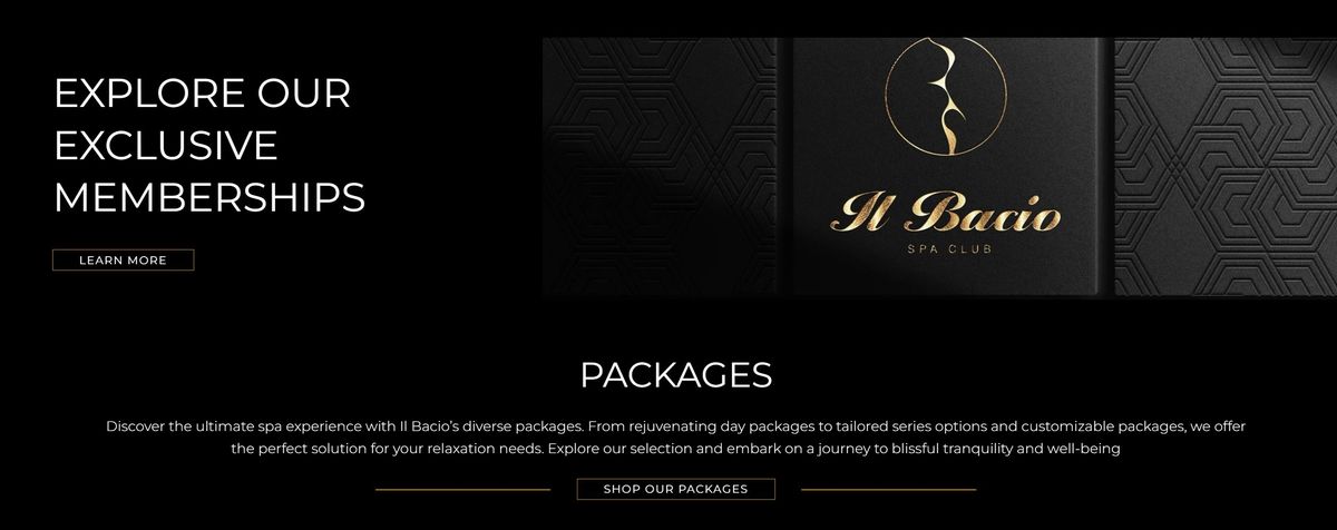 Exclusive Memberships & Packages — built to retain