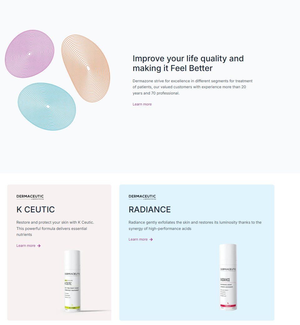 Hero slider — product-first storytelling