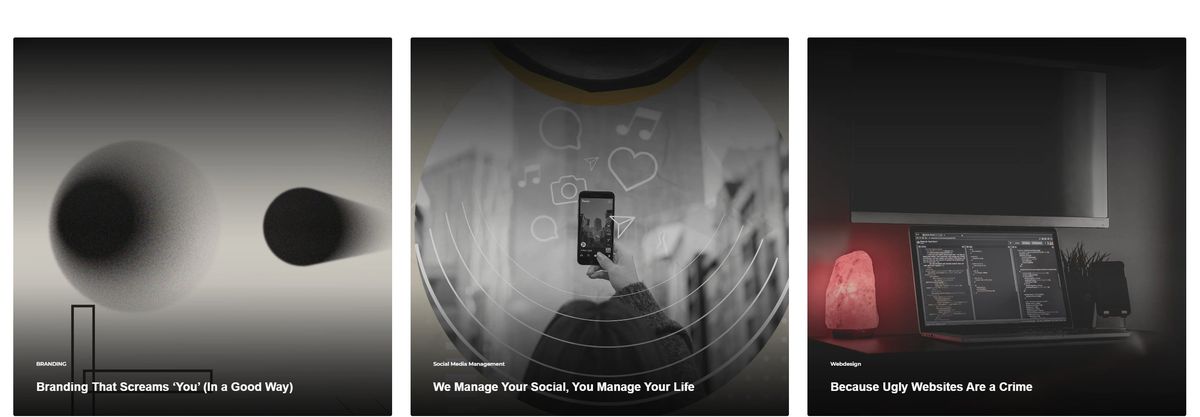 Services — 6 creative disciplines